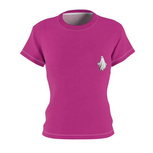 Hauntingly Cute Ghost Tee for Women - Perfect for Halloween Celebrations