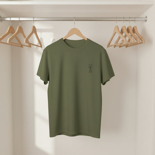 Unisex Garment-Dyed T-Shirt - Vintage TV Head Design