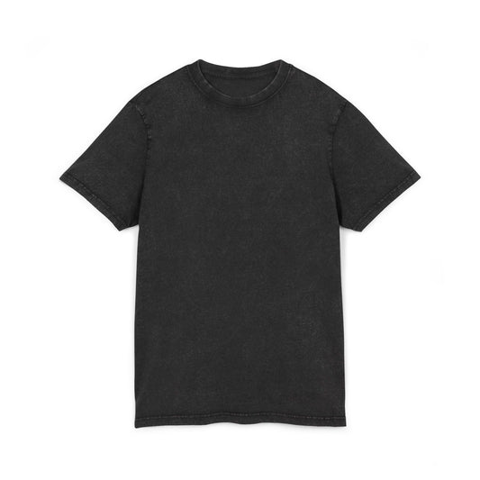 Acid Washed Graphic Tee with Vintage TV Design
