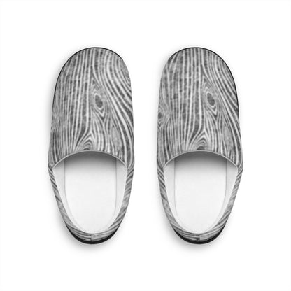 Cozy Wood Grain Women's Indoor Slippers