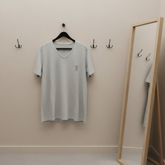 Texas Outline V-Neck Tee for Casual Comfort